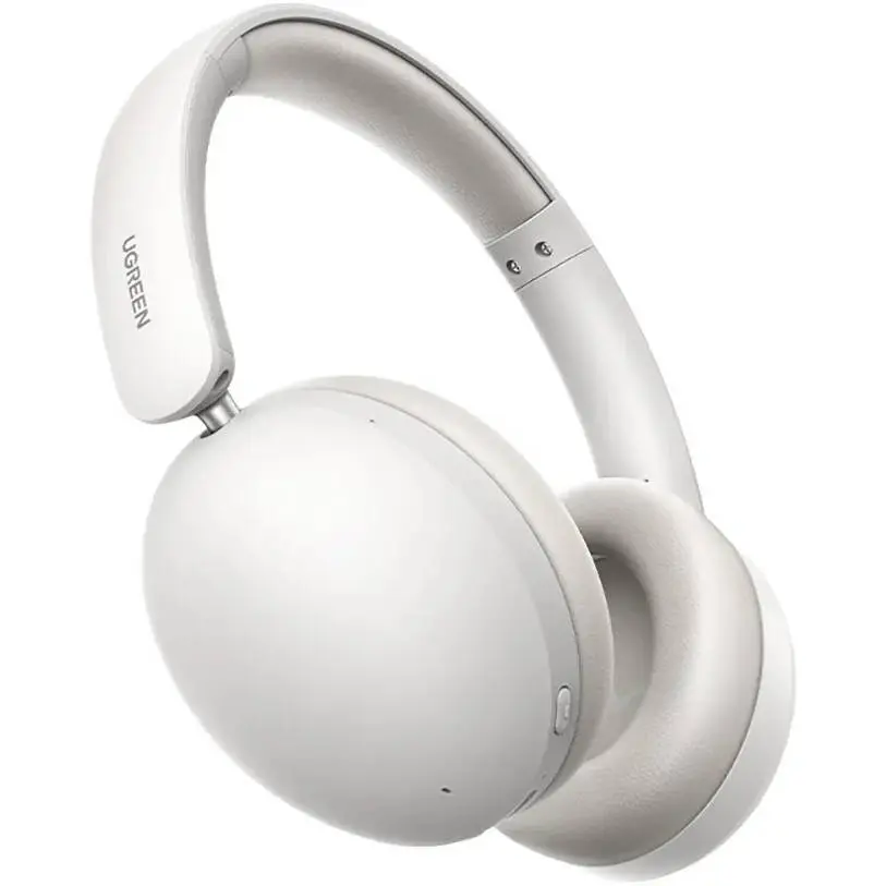 Ugreen HiTune Max2 Wireless Over-Ear Headphones, Active Noise Cancellation, 80 Hours Playtime, Bluetooth, White