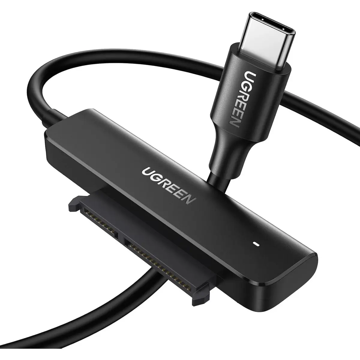 Ugreen SATA to USB-C Adapter Cable, USB C Hard Drive Reader for 2.5 Disk, Type C to SATA III Cable with UASP Compatible with SATA HDD SSD, MacBook Pro Air, USB C Laptop