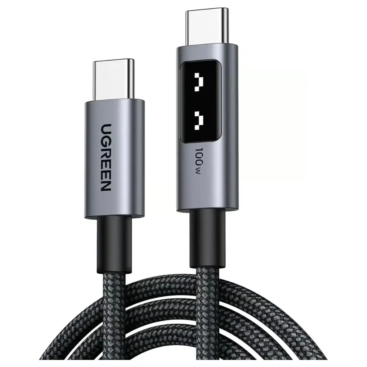 Ugreen Uno 100W USB-C to USB-C Charger Cable, 2 Meter, 20V 5A, E-Marker Chip, 480Mbps Data Sync