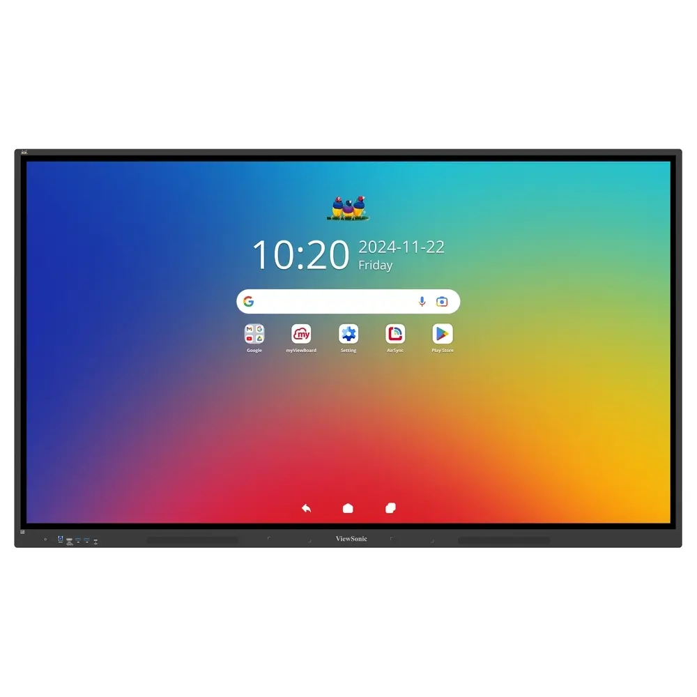 ViewSonic ViewBoard IFP6534 EDLA Interactive Display, 65" TFT LCD with DLED Backlight Touch Display, 4K UHD Resolution, Ultra Fine Touch Technology, 40-Point Touch, Black
