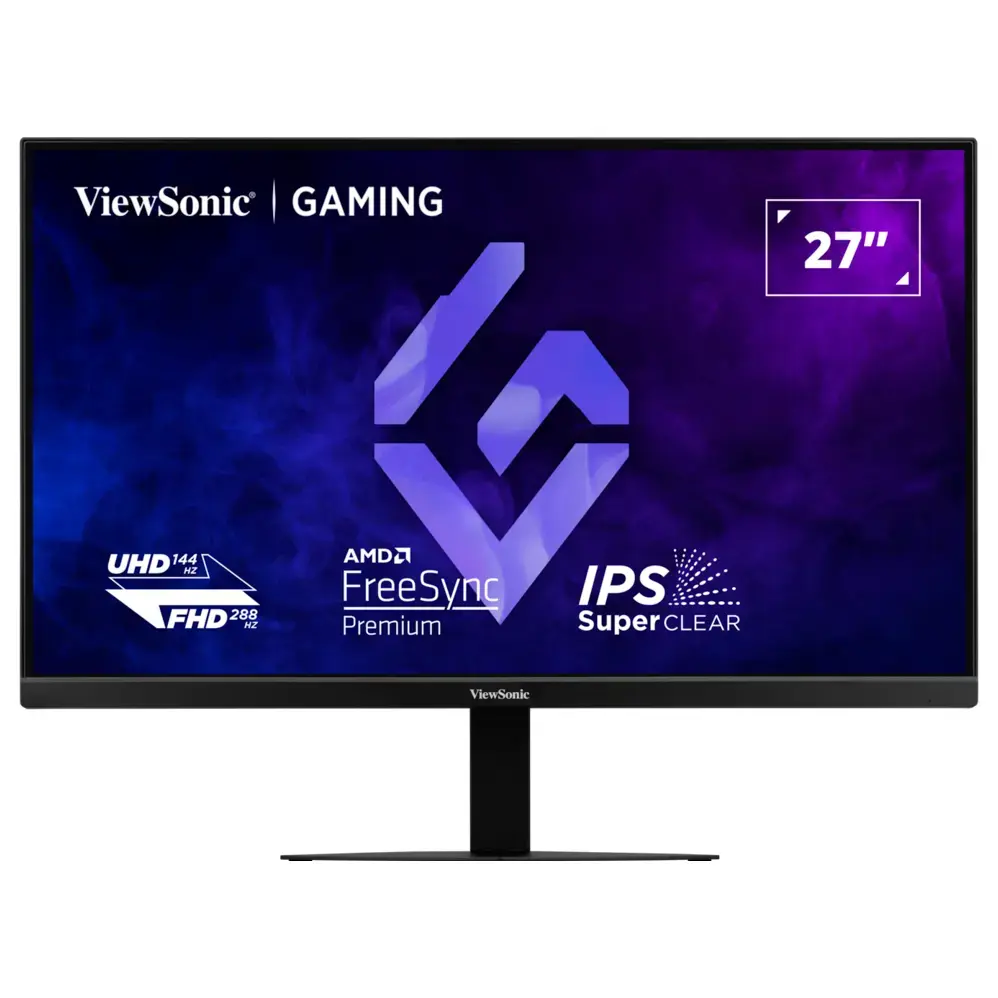 ViewSonic VX2757-2K-PRO-4 27" QHD IPS Gaming Monitor, 425Hz, 1ms MPRT, HDR10, G-Sync Compatible Variable Refresh Rate, Dual HDMI2.1 and Dual DisplayPort