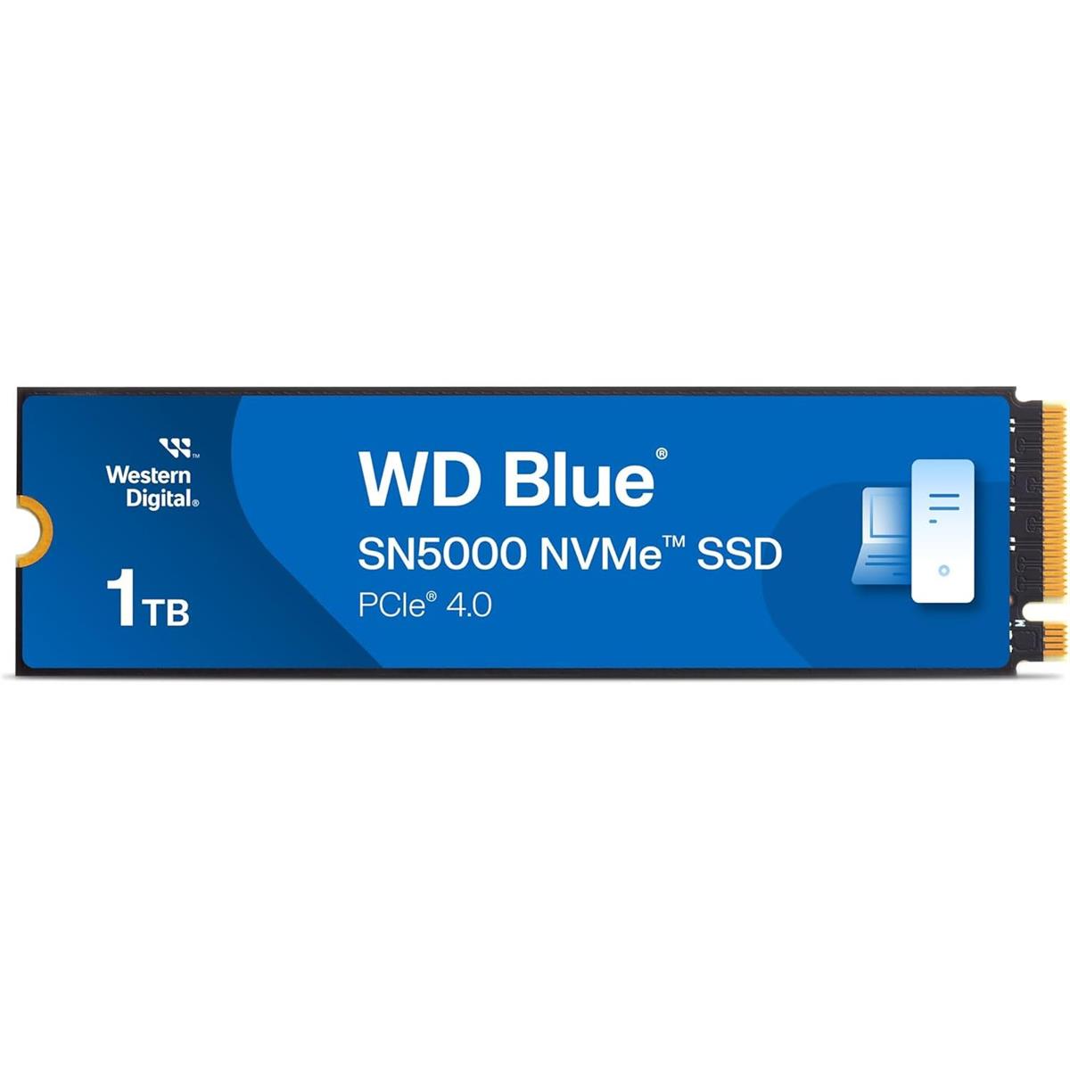 Western Digital WD Blue SN5000 1TB NVMe Internal Solid State Drive SSD - PCIe Gen 4.0, M.2 2280, Up to 5,150 MB/s