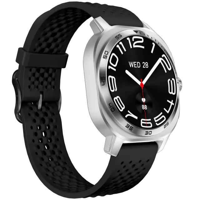 Aurafit Nexa 3 AM32 Smartwatch - with 1.43" AMOLED Display & GPS (Silver)
