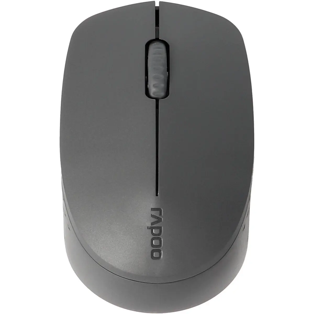 Rapoo M100 Silent Wireless Mouse, Optical Tracking Technology, High Resolution 1300 DPI Sensor, Support Bluetooth Connectivity, (Dark Grey)