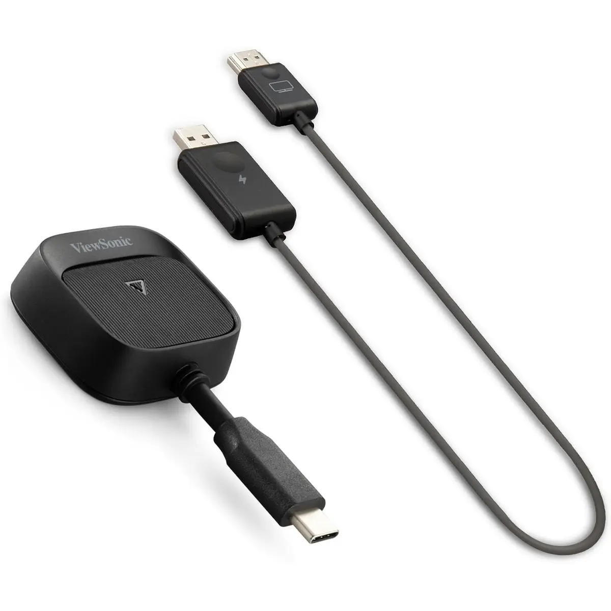 ViewSonic ViewShare WPD-900 Wireless Presentation System with 1080p Full HD, Miracast, and AirPlay Support, USB-C, HDMI, and USB Inputs for Instant One-Click Screen Sharing