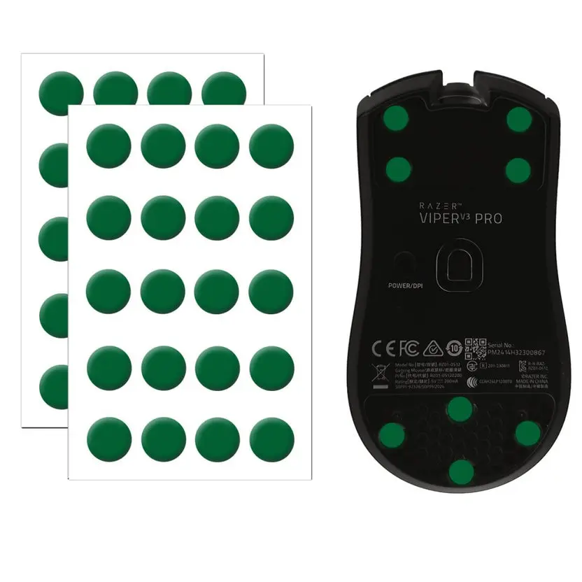 X-Raypad Jade Air DIY Mouse Skates D6.0mm Universal Dots – Quiet & Speed