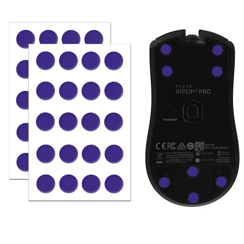 X-Raypad Obsidian Air DIY Mouse Skates Universal D6.5mm Dots – Quiet & Control