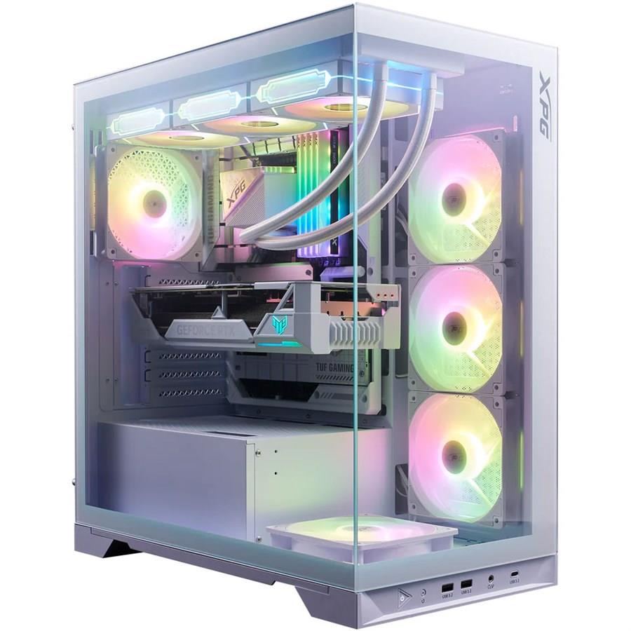 XPG Invader X BTF Mid-Tower ATX Gaming Chassis Case - White