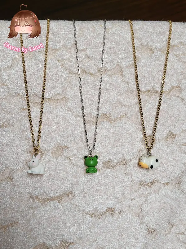 Baby Animal Charm Locket Tarnish Free Necklaces 