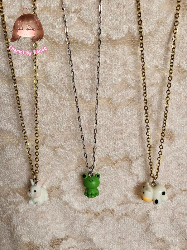 Baby Animal Charm Locket Tarnish Free Necklaces 