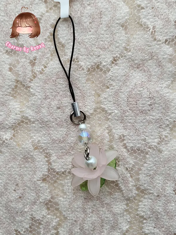 Lotus Flower Phone Charm 