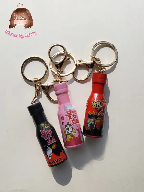 Ramen Sauce Bottle Keychains