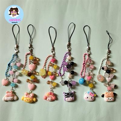 [SOLD OUT] Sleepy Sanrio 2 in 1 Phone Charm and Keychain