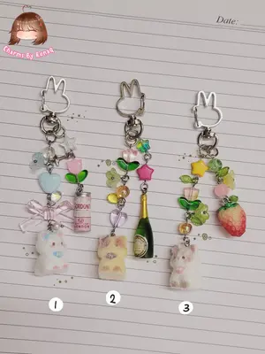 Tiny Cat Keychains 