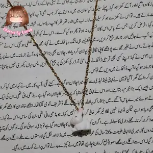 Baby Bunny Necklace Golden Chain 