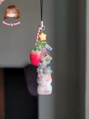 Tiny Cat Phone Charm 