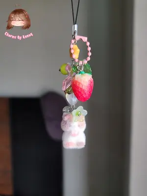 Tiny Cat Phone Charm 