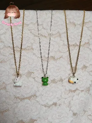 Baby Animal Charm Locket Tarnish Free Necklaces 