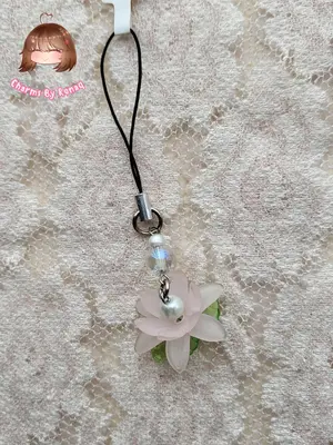 Lotus Flower Phone Charm 