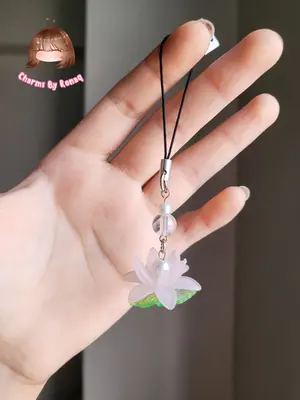 Lotus Flower Phone Charm 