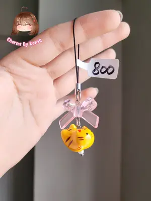 Ginger Cat Phone Charm 