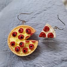 Pizza Mismatched Earrings 