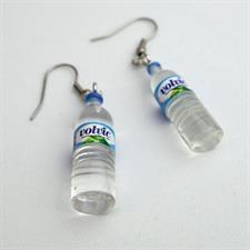 Volvic Water Bottle Earrings 