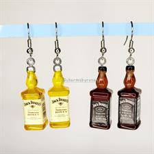 Jack Daniels Whiskey Earrings 