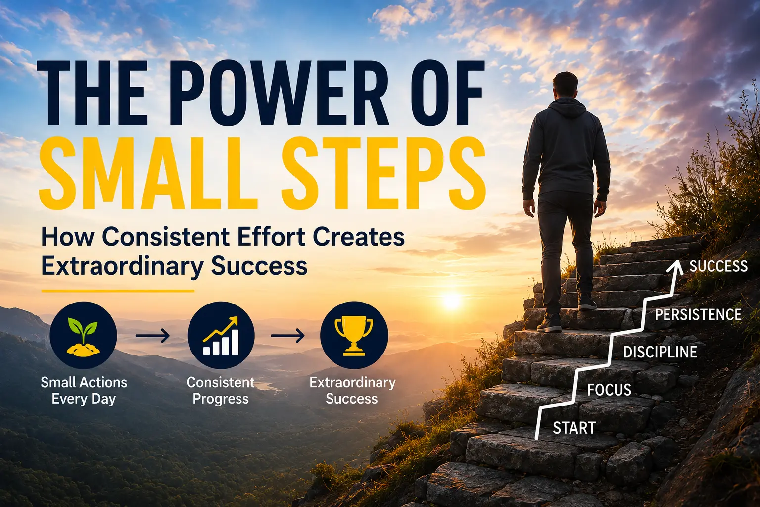 The Power of Small Steps: How Consistent Effort Creates Extraordinary Success