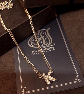Alphabet "K" Pendant