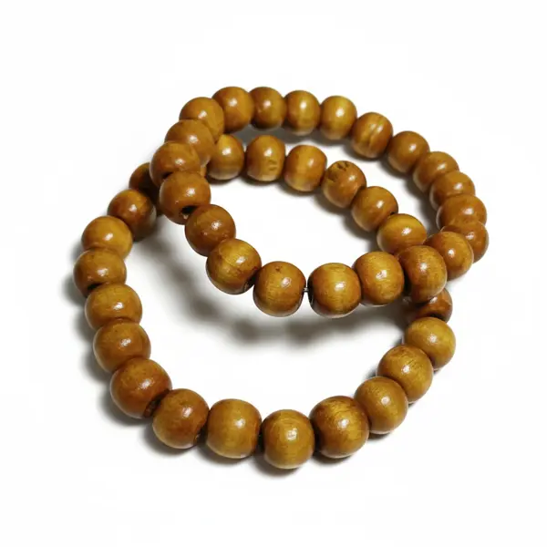 Natural Wooden Bead Bracelet