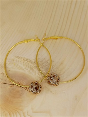 Twisted Gold Hoops
