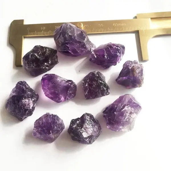 Natural Raw Amethyst Crystal Stones (50g)