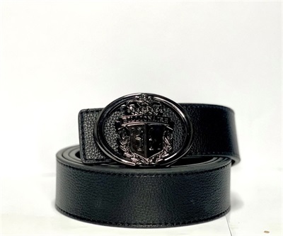 B-Black Buckle Imported Belt
