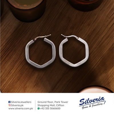 Ethnic and Tribal earrings in 925 Sterling Silver