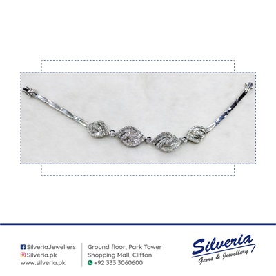 18kt White Gold and Diamond Bracelet