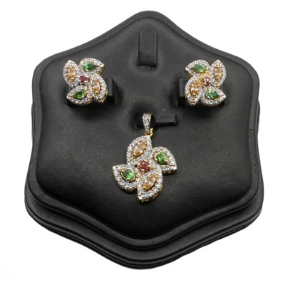 Gold Plated Pendant Set in 925 Sterling Silver