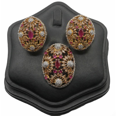 Gold Plated Pendant Set in 925 Sterling Silver