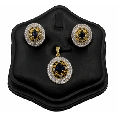 Gold Plated Pendant Set in 925 Sterling Silver