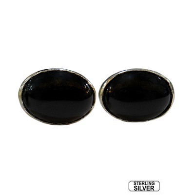 Black Aqiq Cufflinks