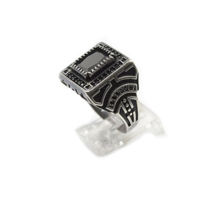 Turkish Ring Black Onyx 925 Sterling Silver