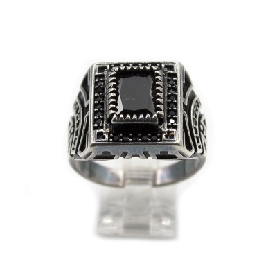 Turkish Ring Black Onyx 925 Sterling Silver