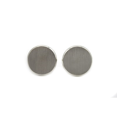 Round Shaped Matt Finish Cufflink