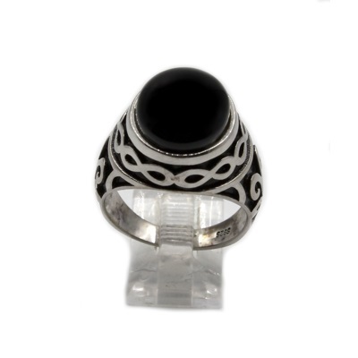 Turkish Ring Black Onyx 925 Sterling Silver
