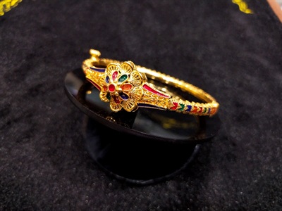 Bracelets with meena workmanship