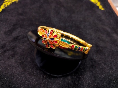 Bracelets with meena workmanship