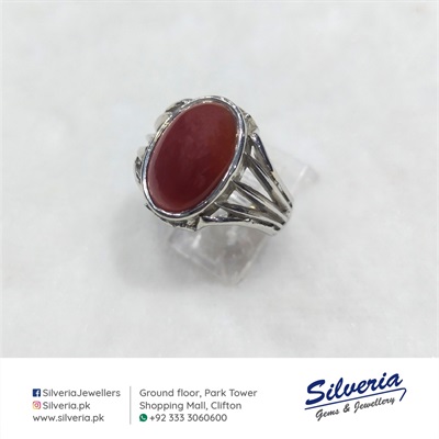 Genuine Irani Aqeeq rings in 925 Sterling Silver