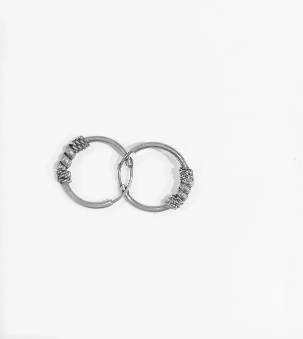 Silver Hoops