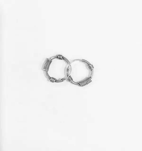 Silver Hoops