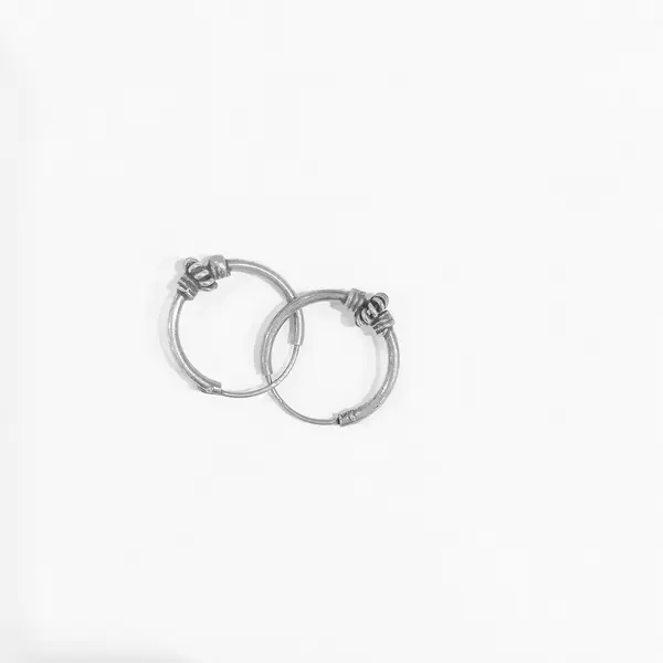 Silver Hoops